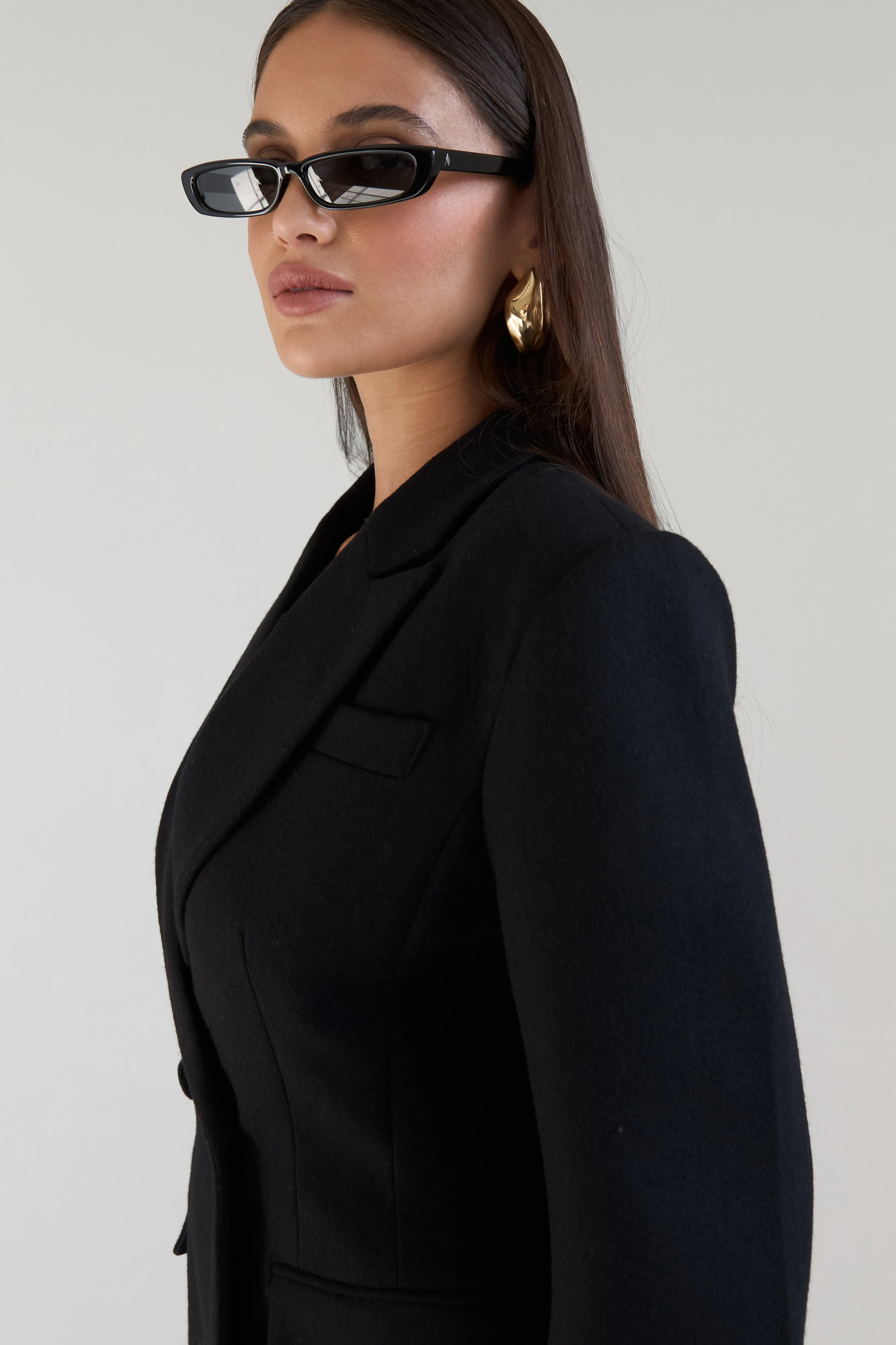 Tailored Hourglass Wool Blazer sold by RE ONA product image thumbnail 3