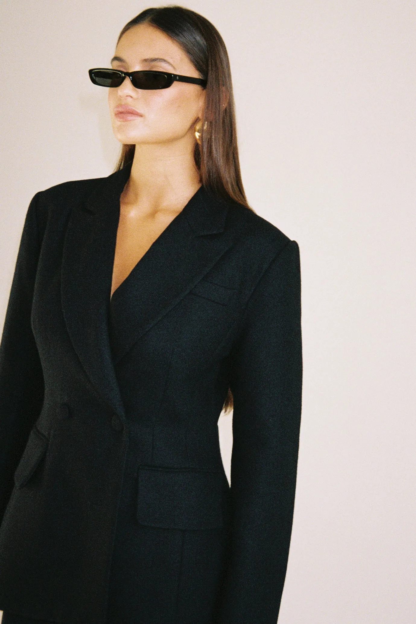 Tailored Hourglass Wool Blazer sold by RE ONA product image thumbnail 5