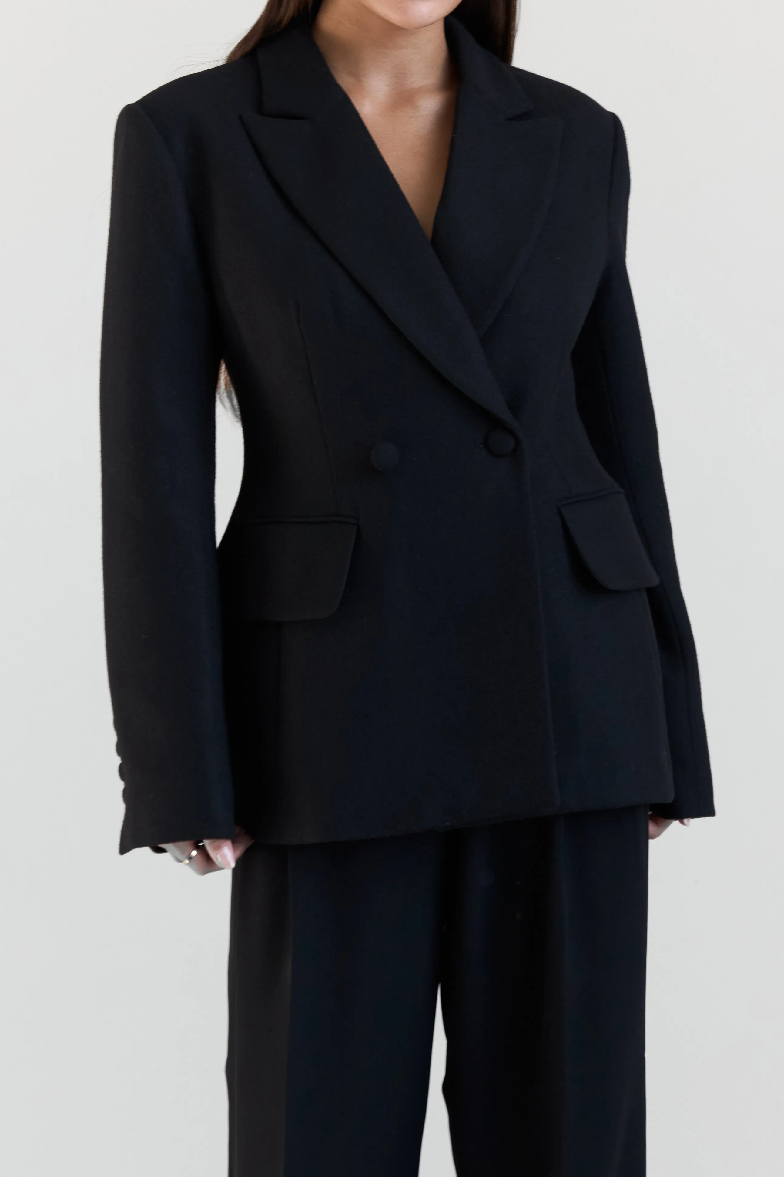 Tailored Hourglass Wool Blazer sold by RE ONA product image thumbnail 4