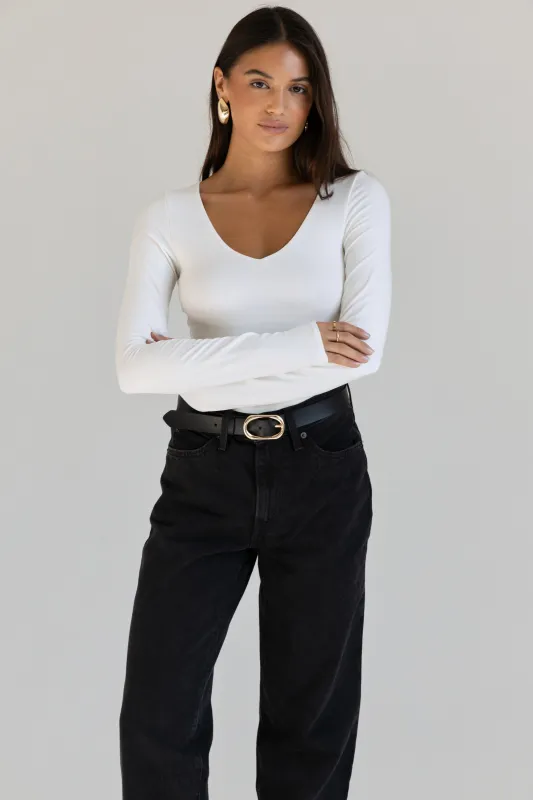 Signature V-Neck Long Sleeve sold by RE ONA