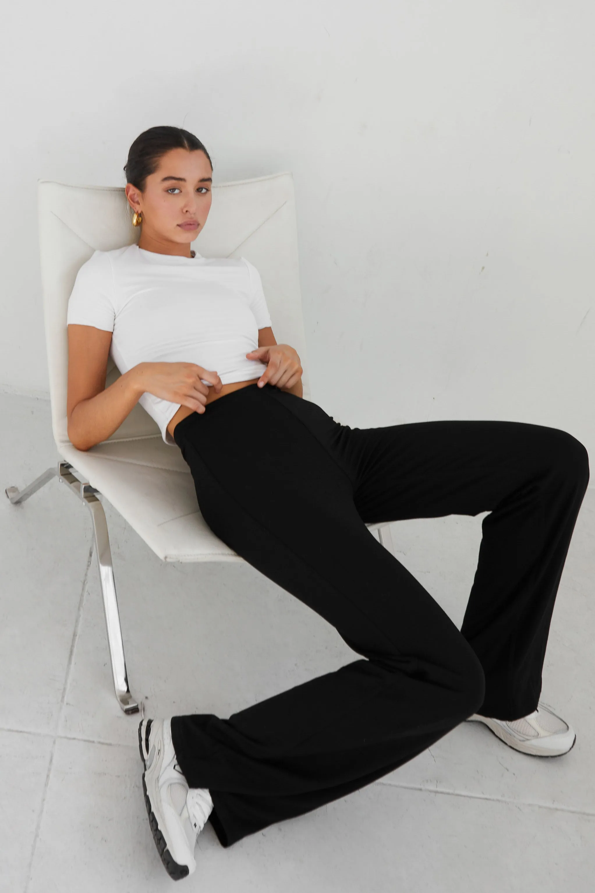 Signature Wide Leg Modal Pants — Archive Fit sold by RE ONA product image thumbnail 3