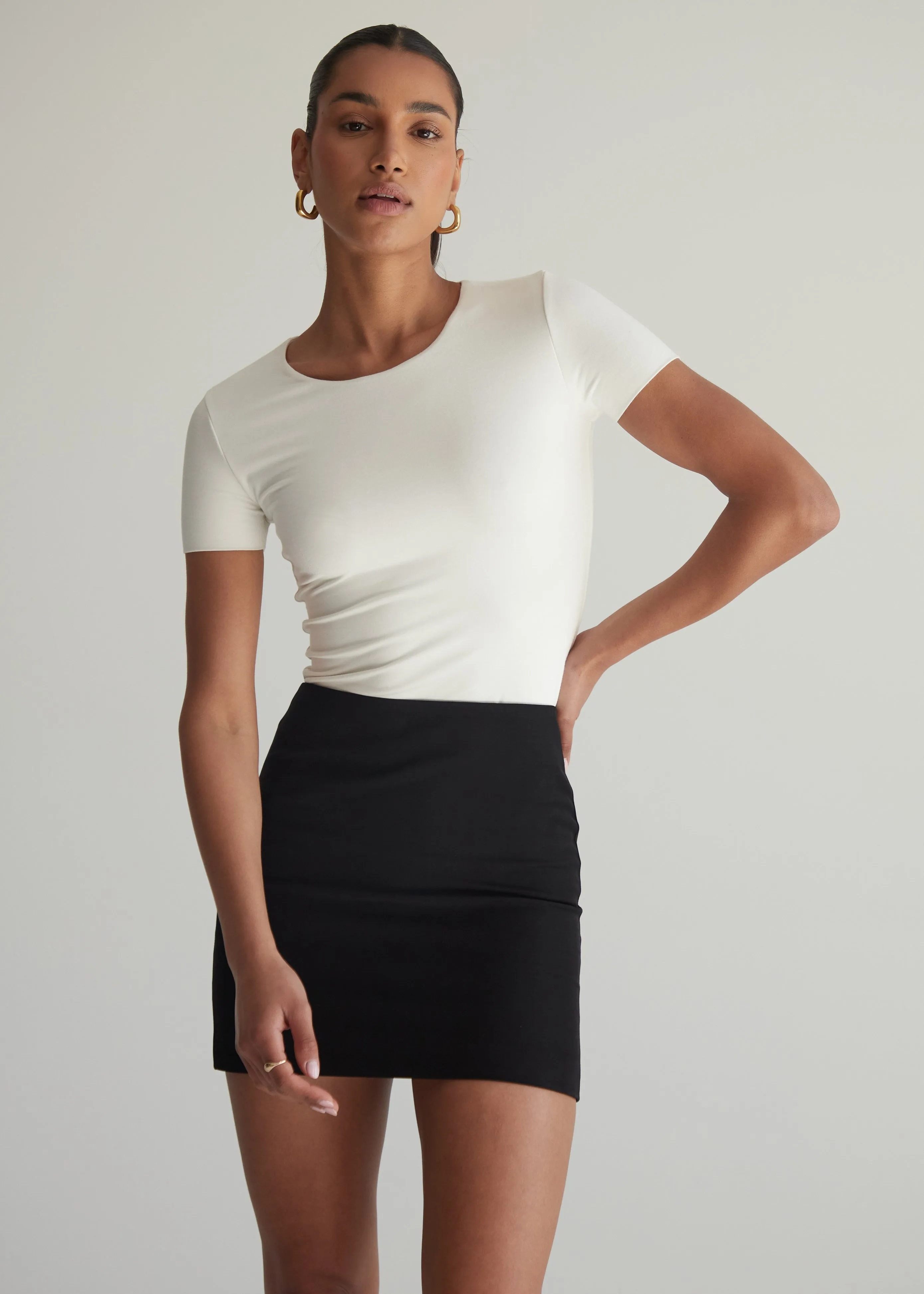 Signature Crewneck T Shirt — Waist Length (Archive) sold by RE ONA