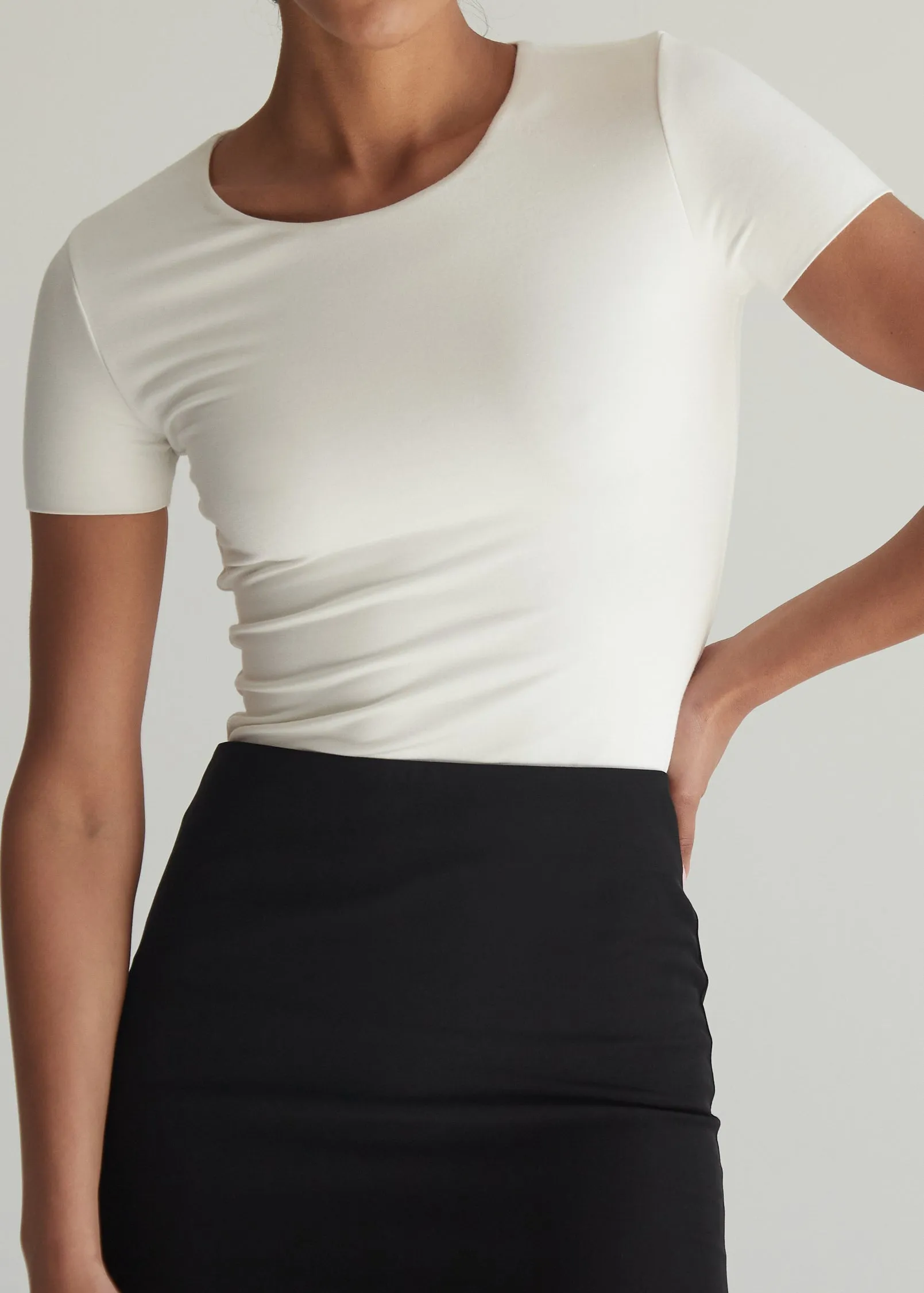 Signature Crewneck T Shirt — Waist Length (Archive) sold by RE ONA product image thumbnail 2