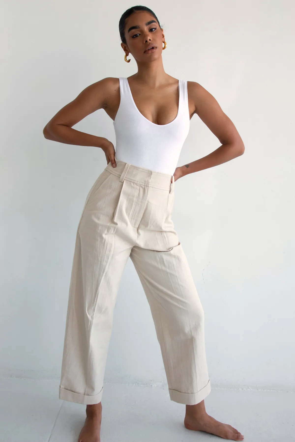 Crop Trousers — Archive Fit sold by RE ONA product image thumbnail 3