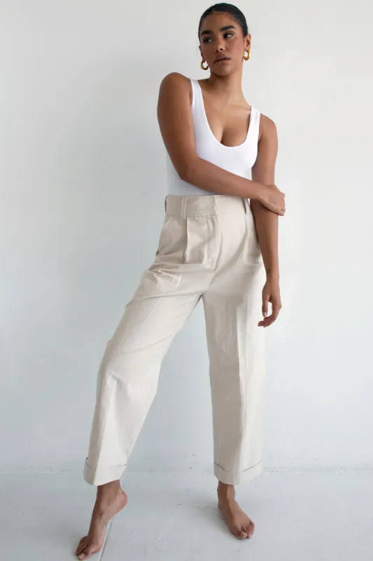 Crop Trousers — Archive Fit sold by RE ONA