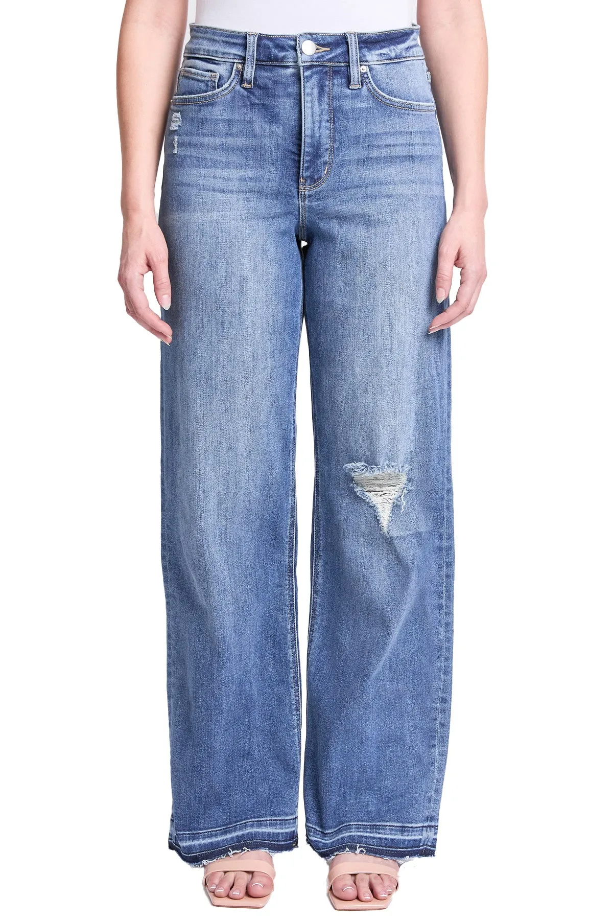 Hailey High Rise Wide Leg Jeans sold by RFM Denim