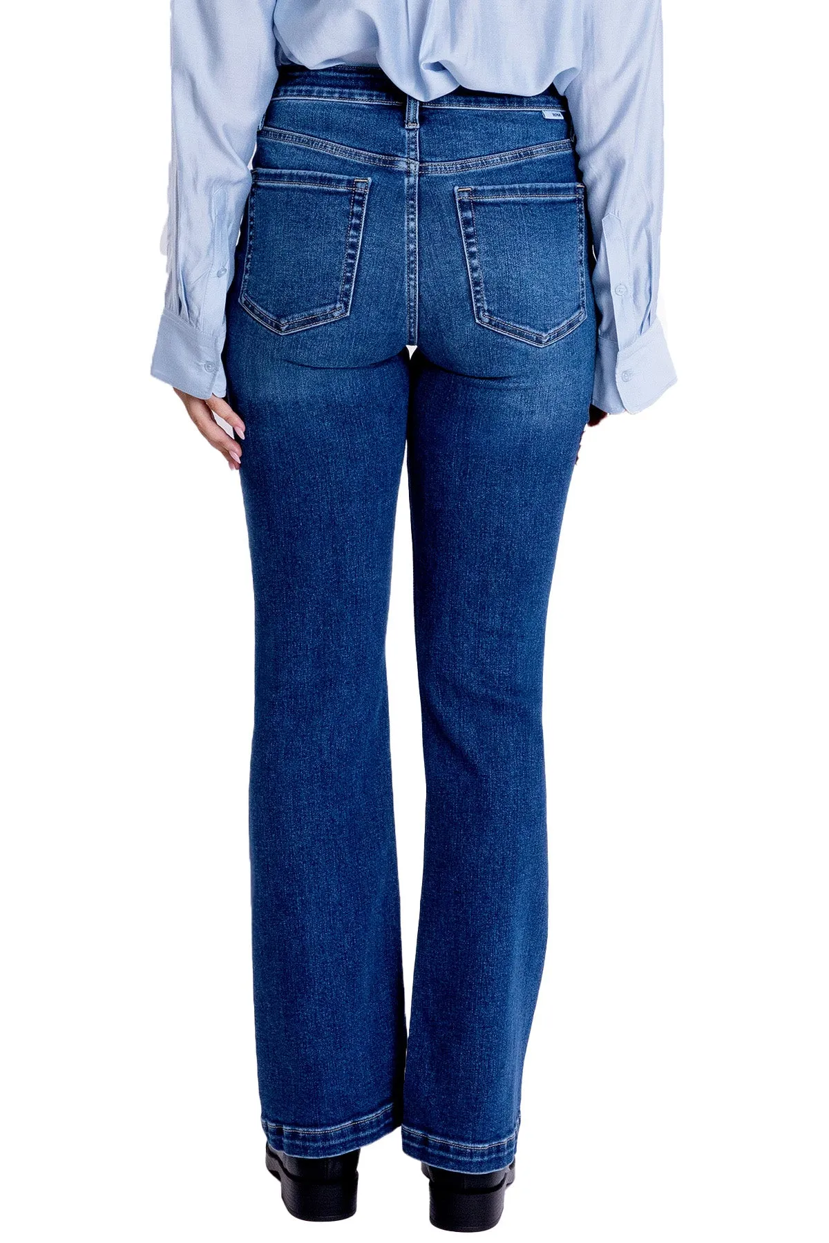 Mia High Rise Exposed Button Bootcut Jeans sold by RFM Denim product image thumbnail 4