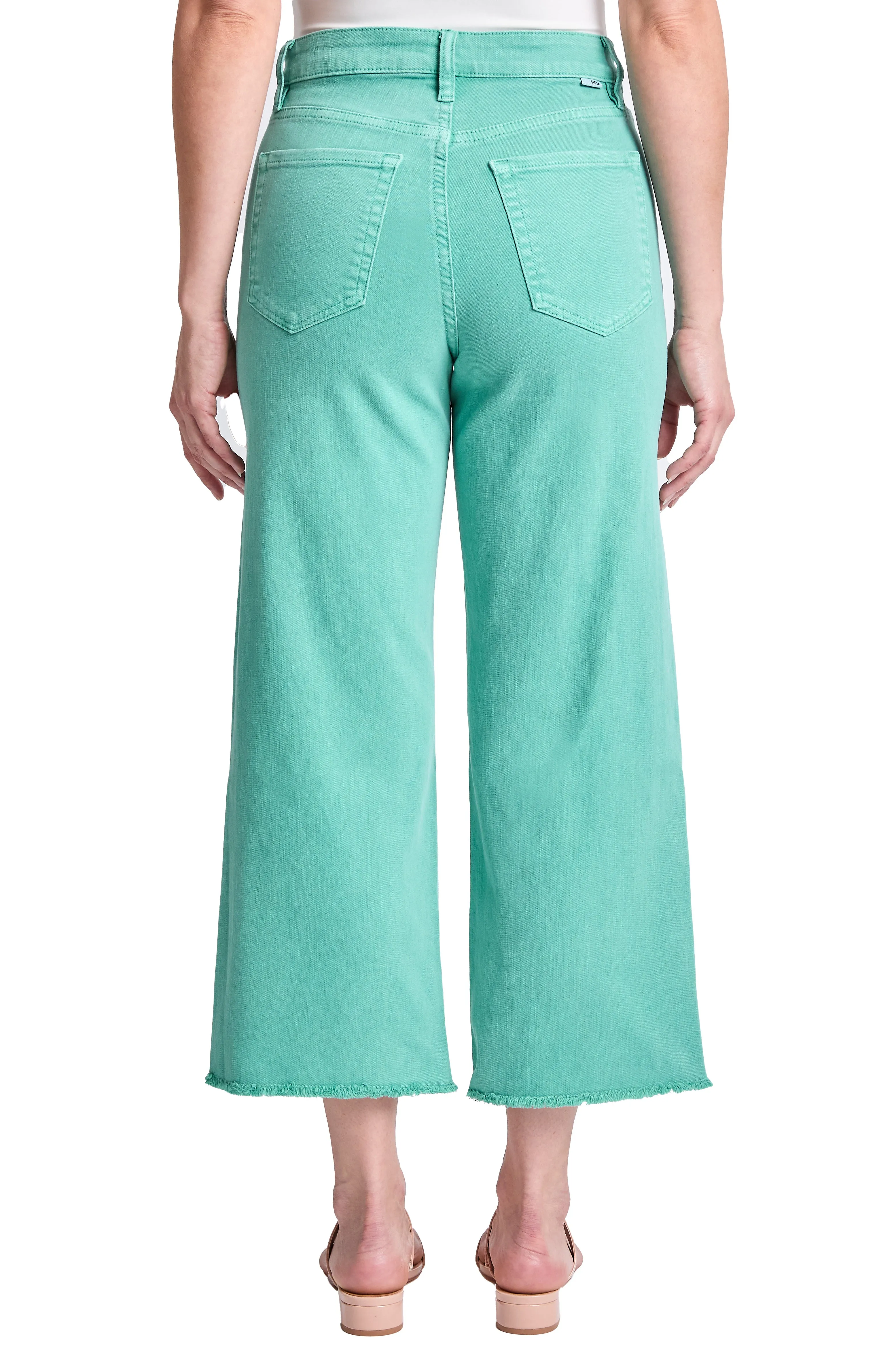 Chloe High Rise Cropped Wide Leg Jeans sold by RFM Denim product image thumbnail 3