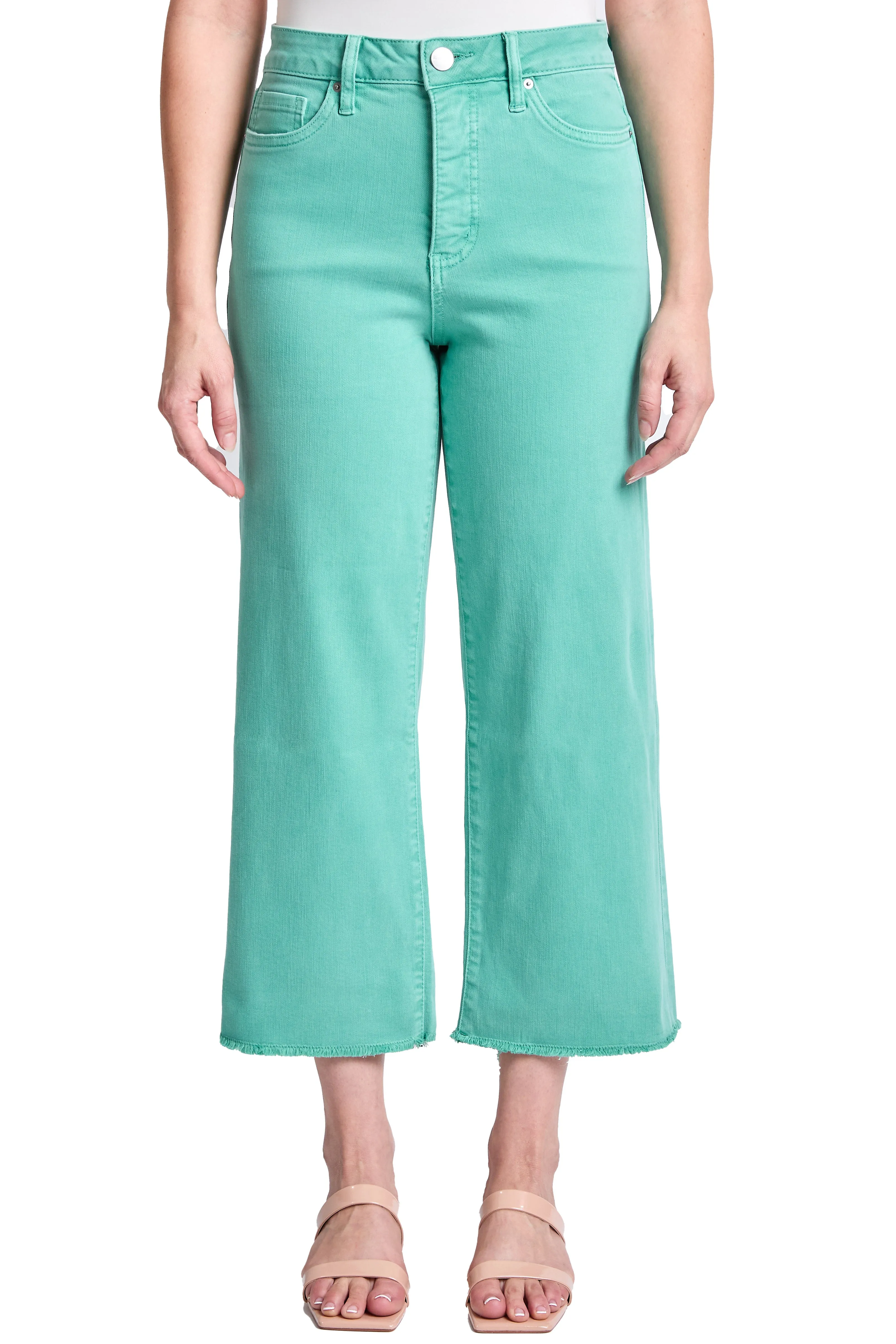 Chloe High Rise Cropped Wide Leg Jeans sold by RFM Denim