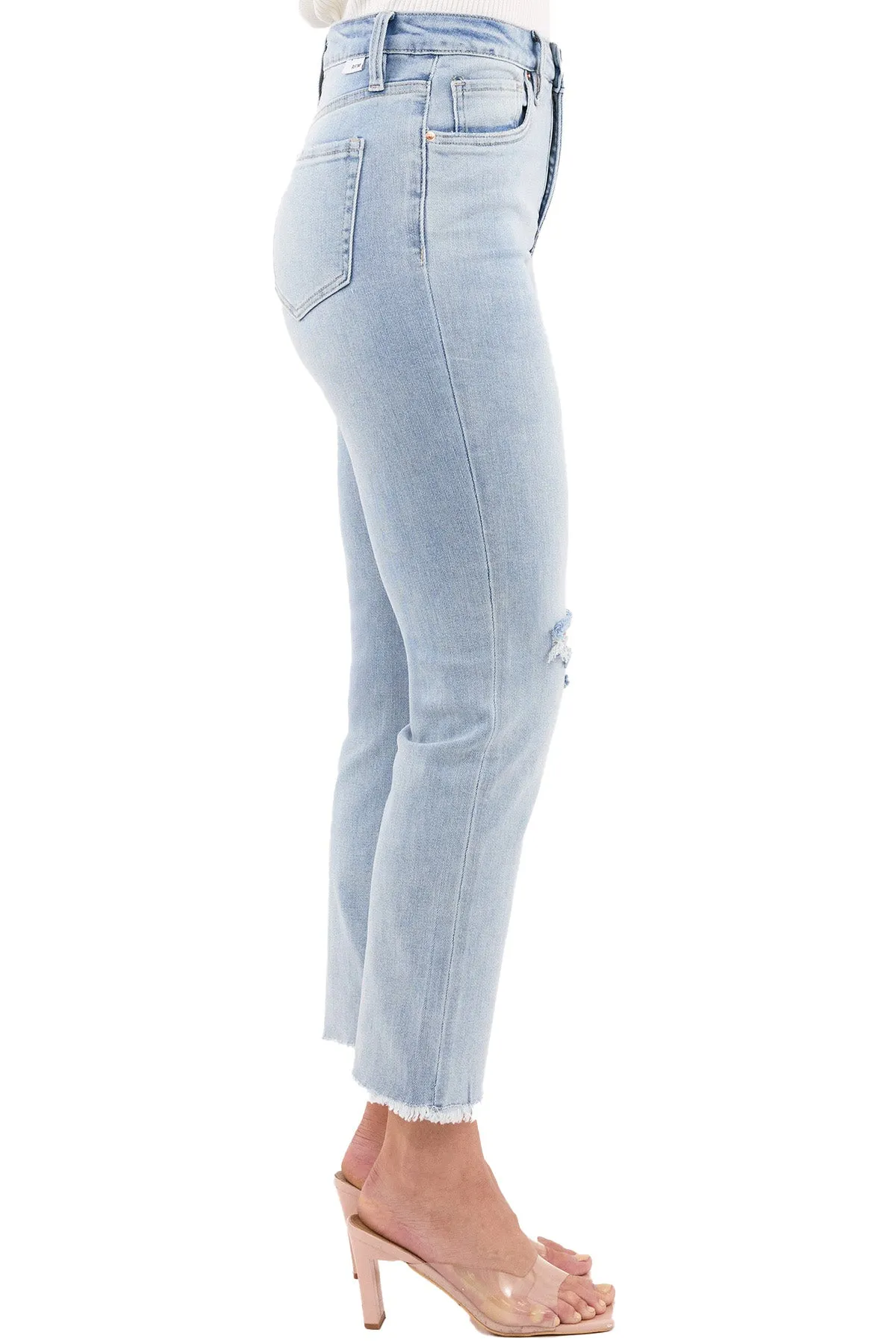 Dylan High Rise Cropped Straight Leg Jeans sold by RFM Denim product image thumbnail 2