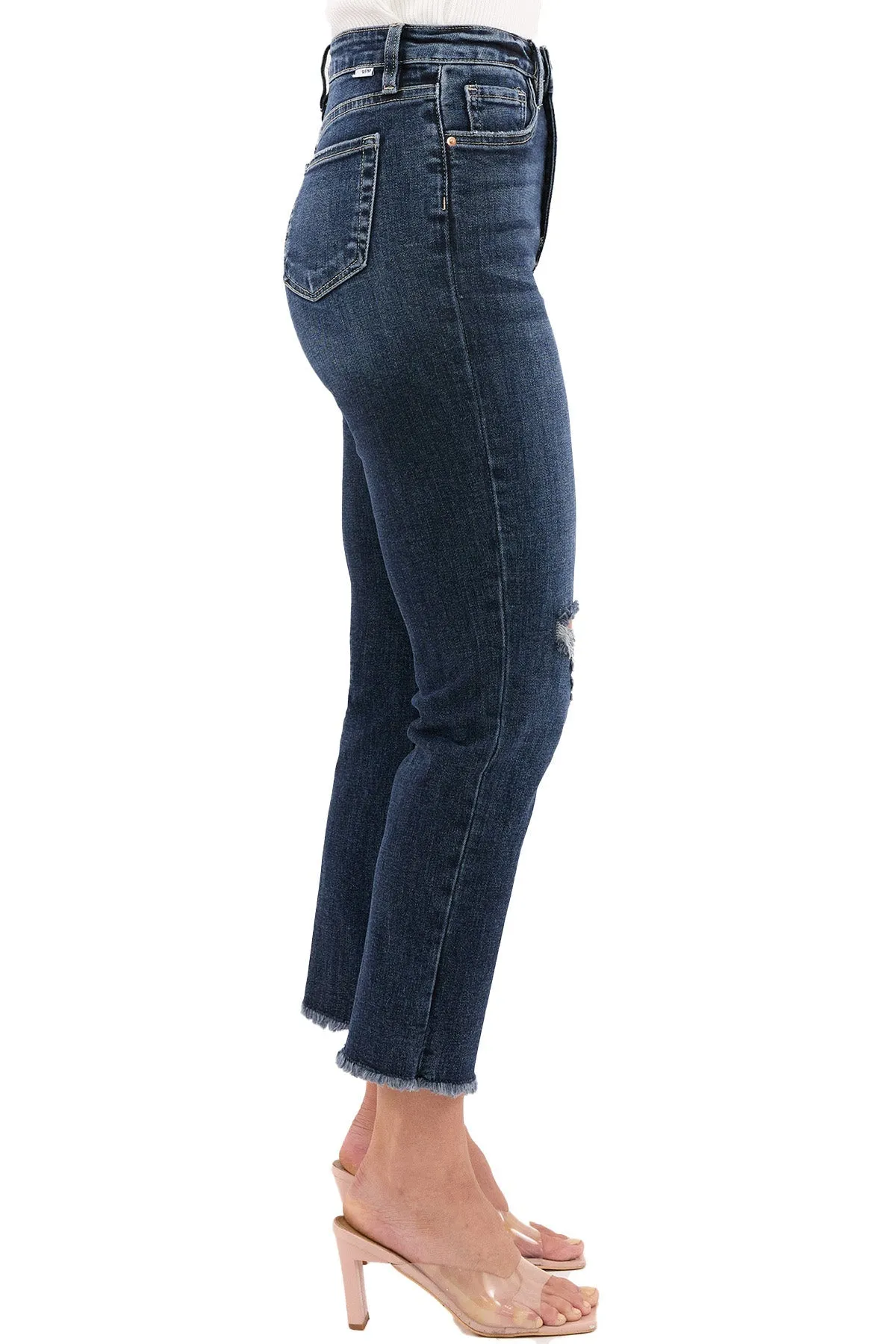 Dylan High Rise Cropped Straight Leg Jeans sold by RFM Denim product image thumbnail 2