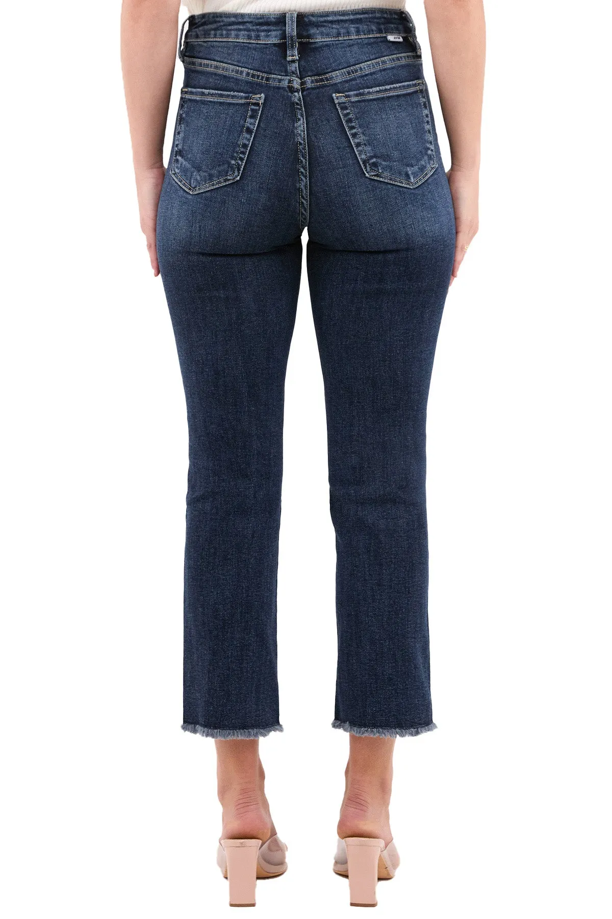 Dylan High Rise Cropped Straight Leg Jeans sold by RFM Denim product image thumbnail 3
