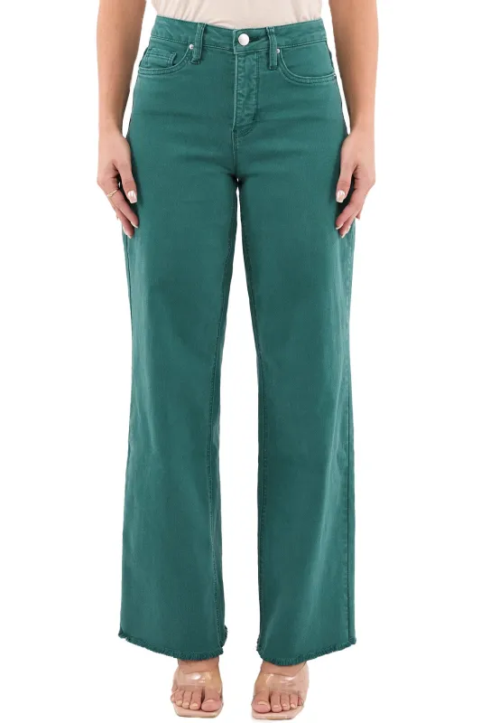 Chloe High Rise Frayed Wide Leg Pants sold by RFM Denim