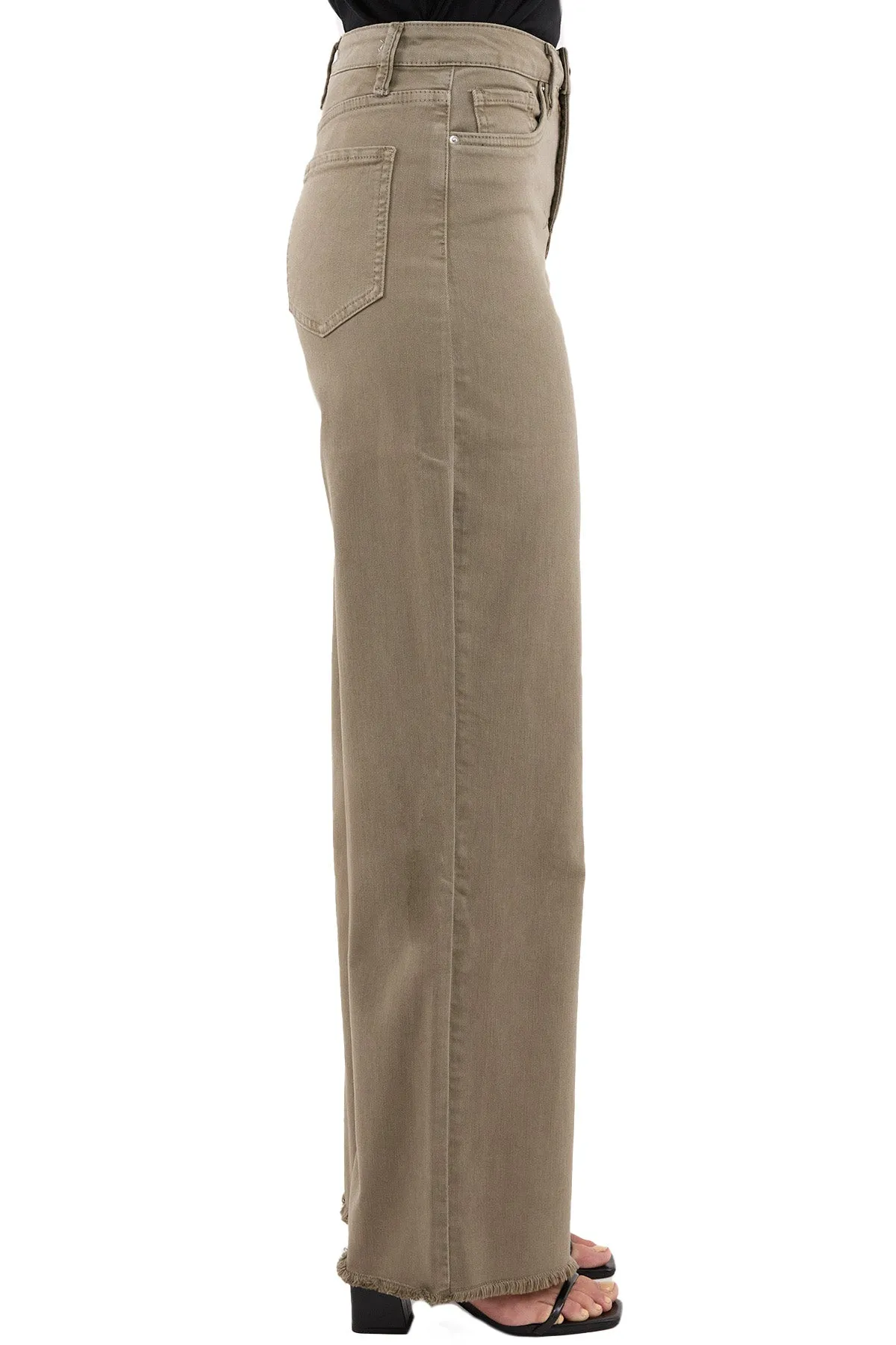 Chloe High Rise Frayed Wide Leg Pants sold by RFM Denim product image thumbnail 2
