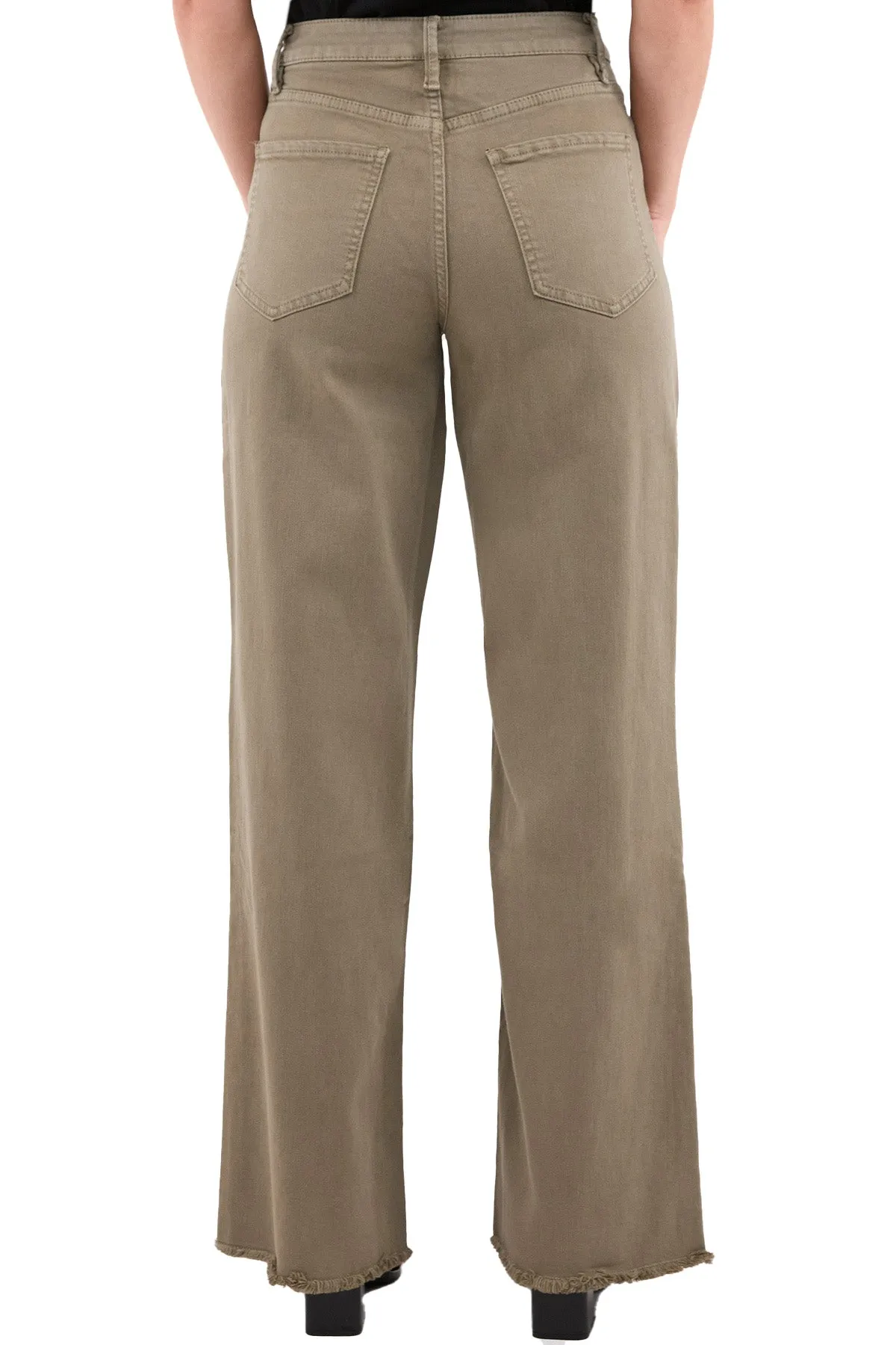 Chloe High Rise Frayed Wide Leg Pants sold by RFM Denim product image thumbnail 3