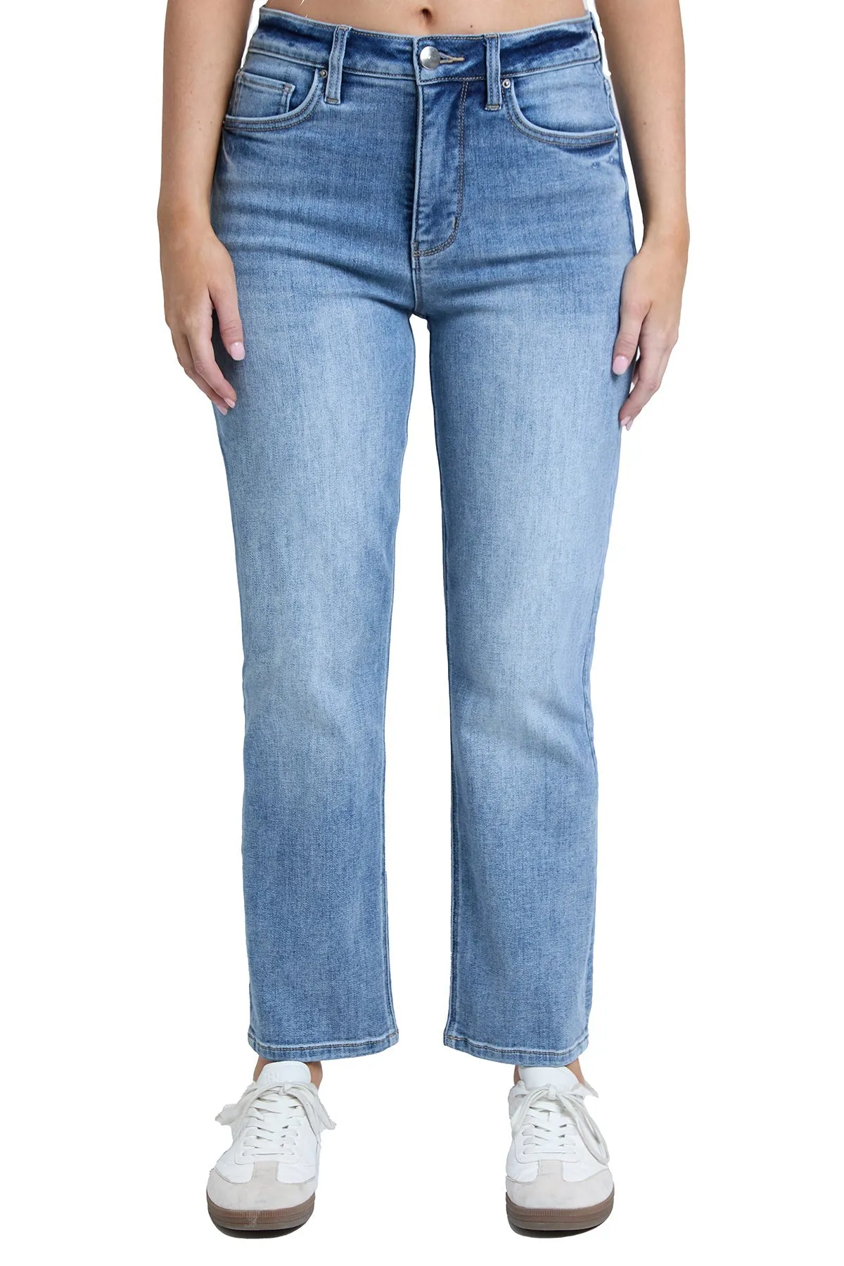 Plus Dylan High Rise Cropped Straight Leg Jeans sold by RFM Denim