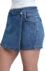 Plus Asymmetrical Denim Skort sold by RFM Denim