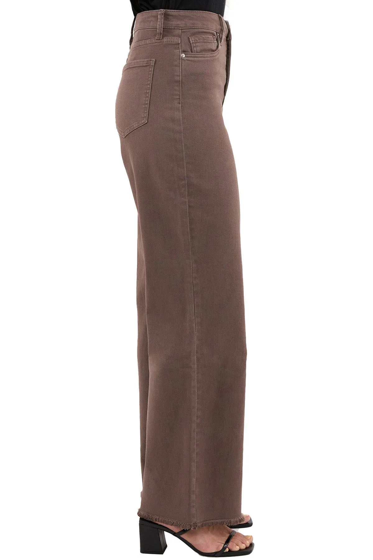 Plus Chloe High Rise Frayed Wide Leg Pants sold by RFM Denim product image thumbnail 2