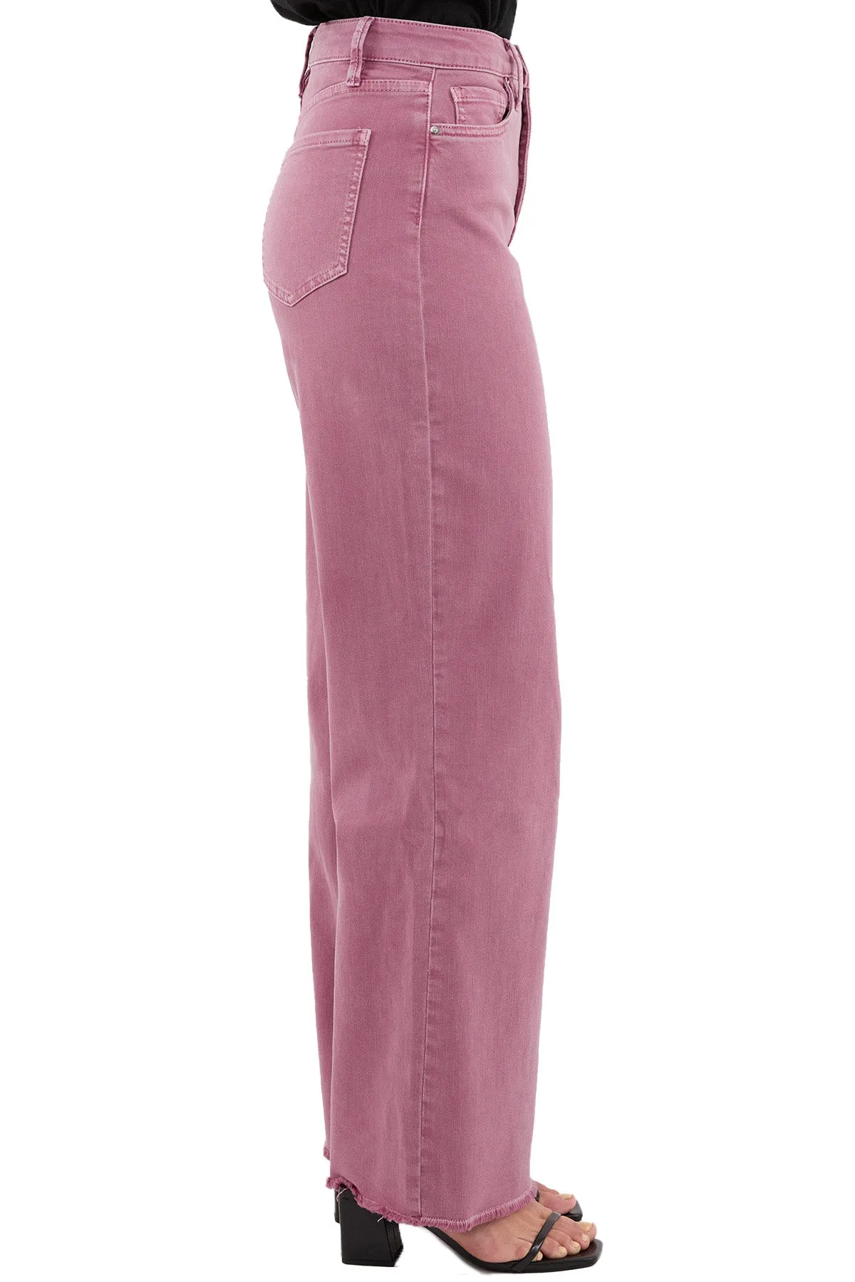 Plus Chloe High Rise Frayed Wide Leg Pants sold by RFM Denim product image thumbnail 2
