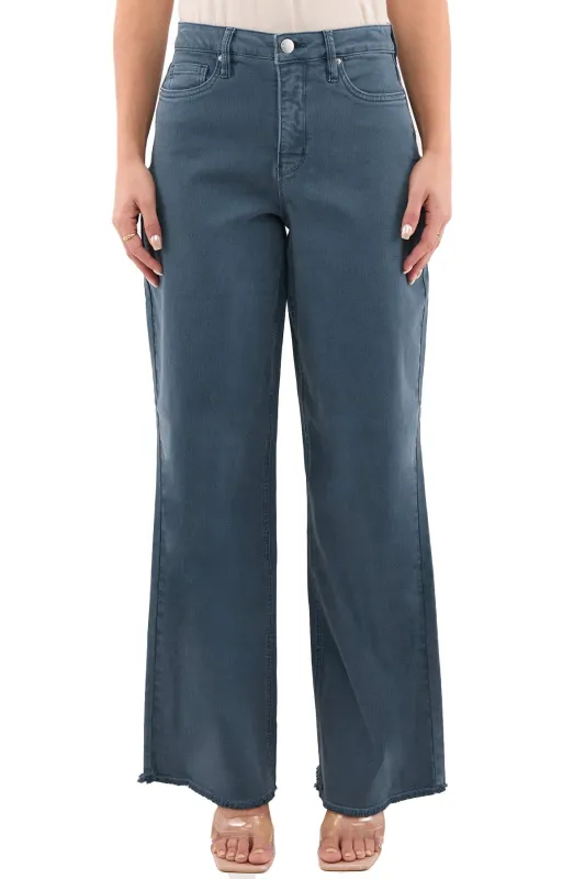 Plus Chloe High Rise Frayed Wide Leg Pants sold by RFM Denim