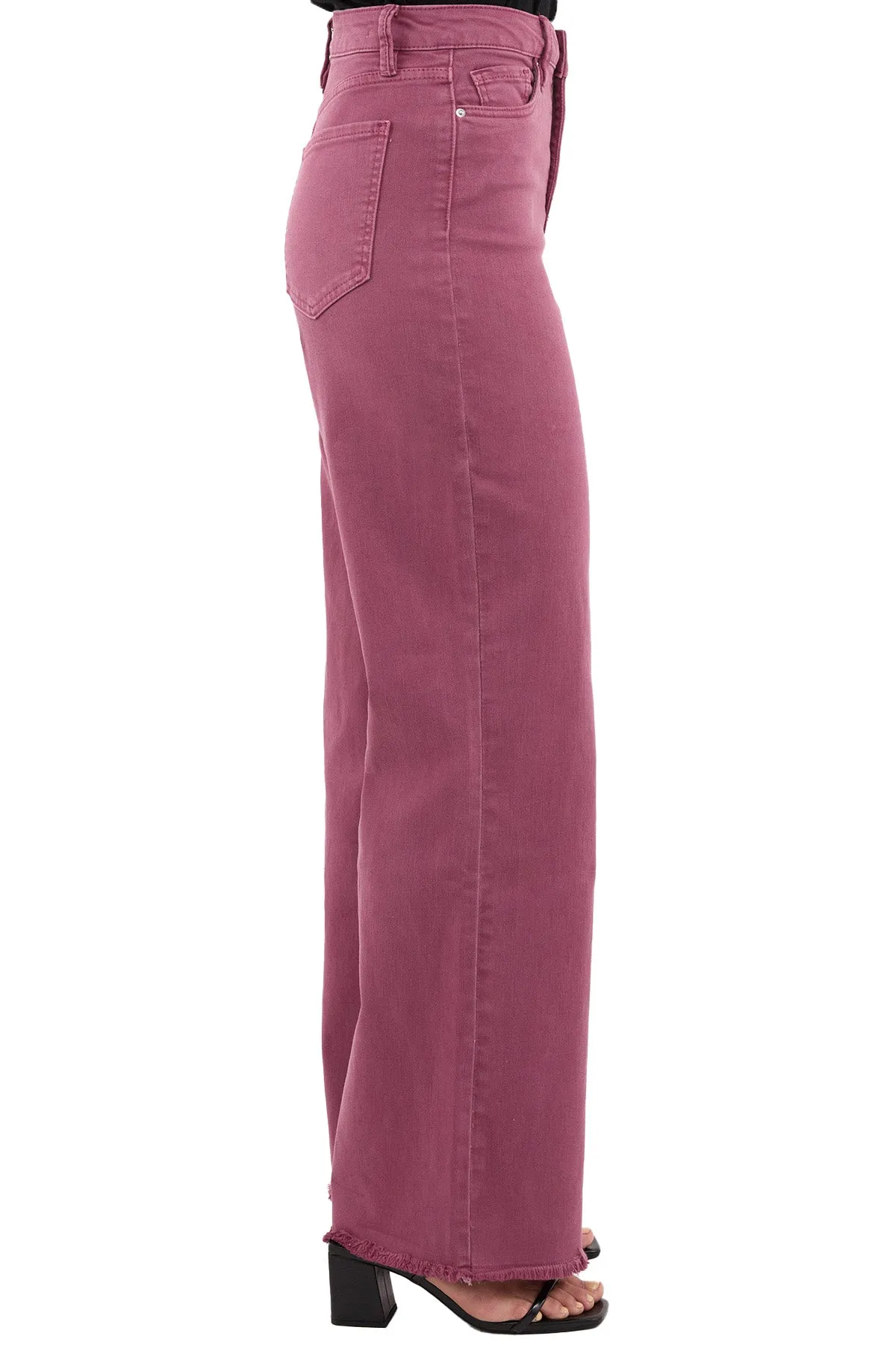 Plus Chloe High Rise Frayed Wide Leg Pants sold by RFM Denim product image thumbnail 2