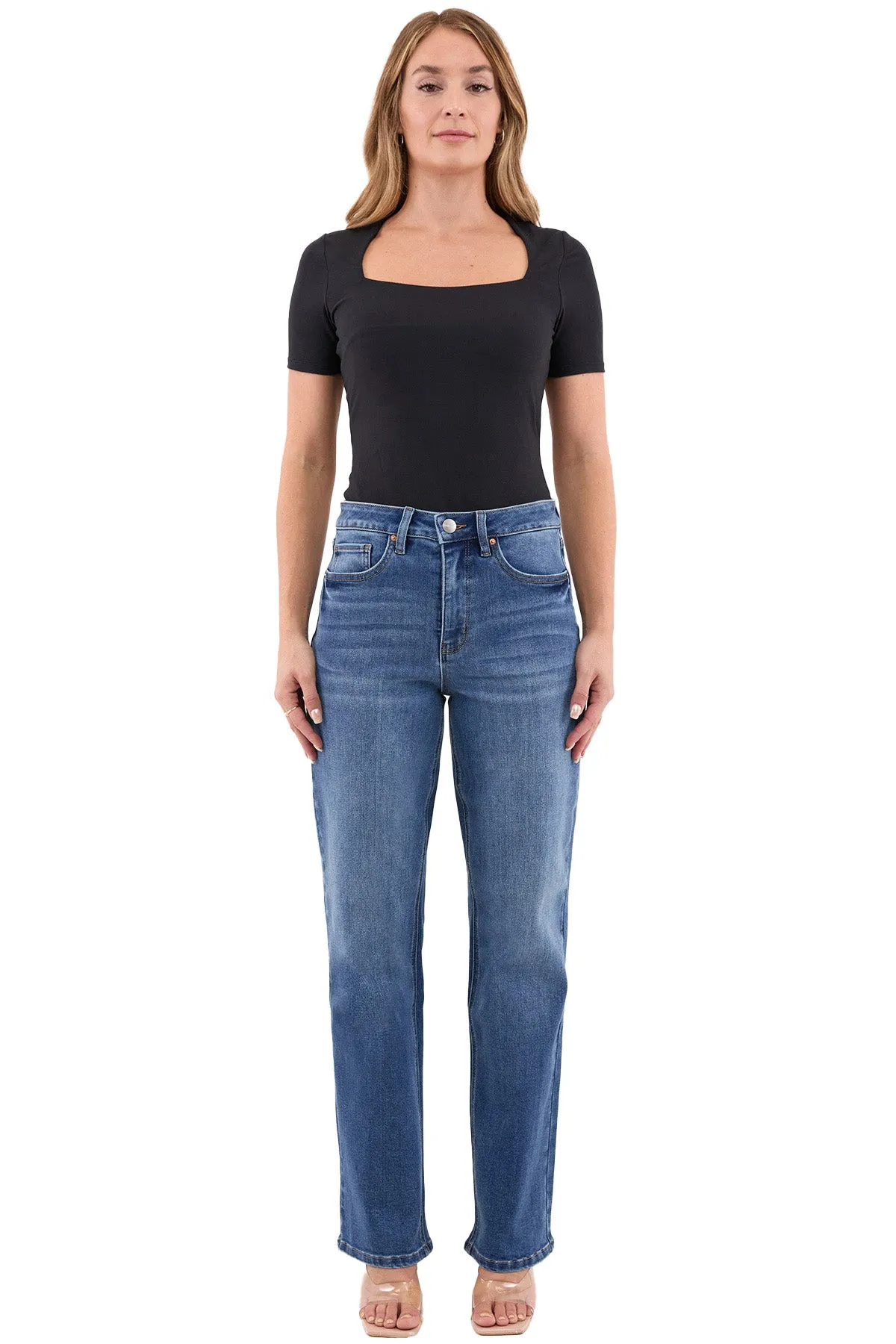 Plus Chloe High Rise Wide Leg Jeans sold by RFM Denim product image thumbnail 4