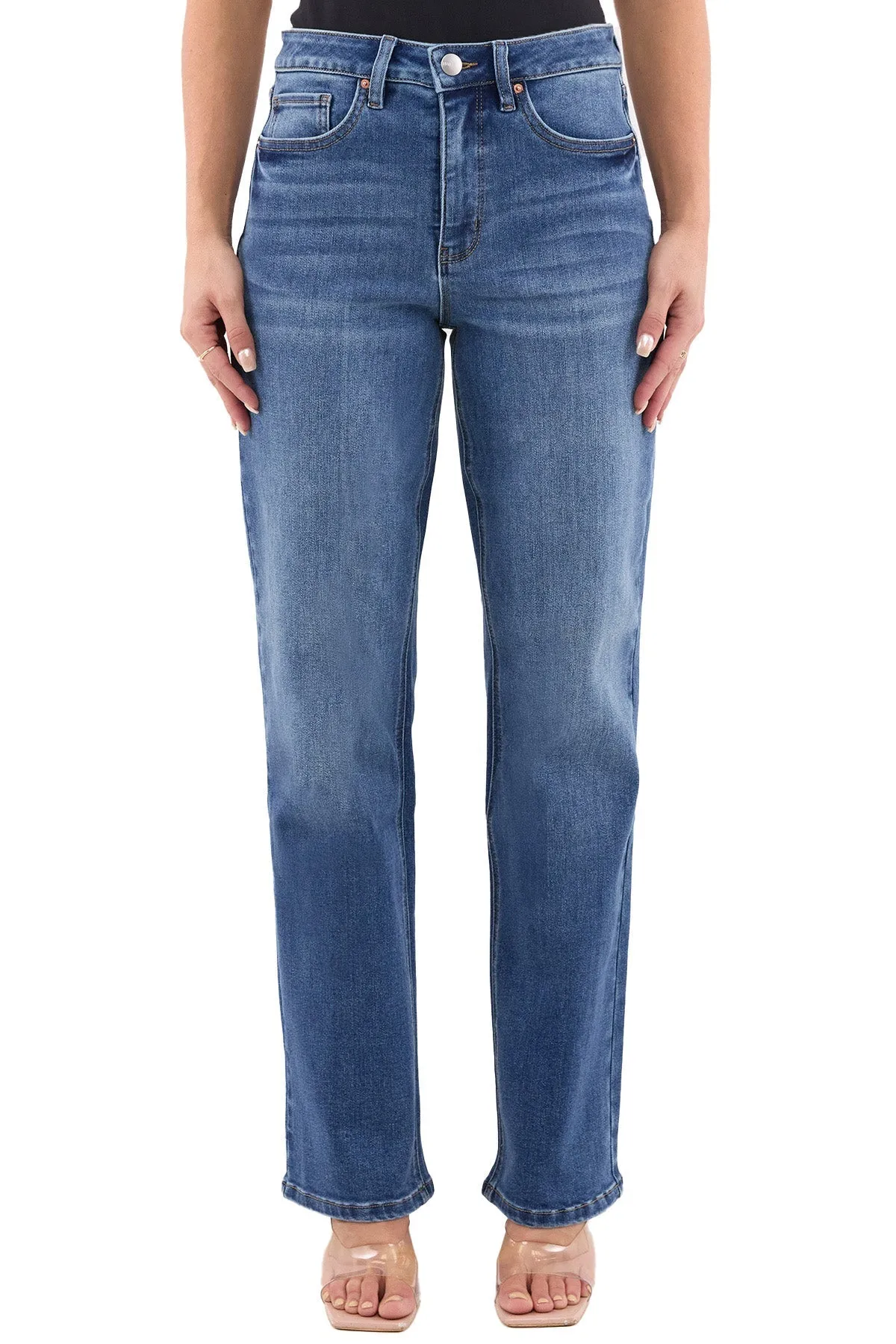 Plus Chloe High Rise Wide Leg Jeans sold by RFM Denim