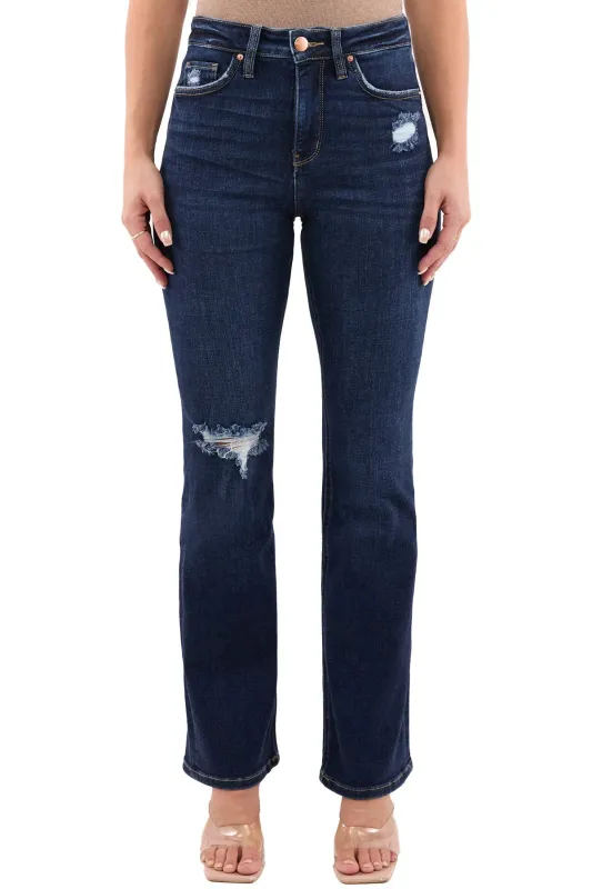 Plus Mia High Rise Bootcut Distressed Jeans sold by RFM Denim