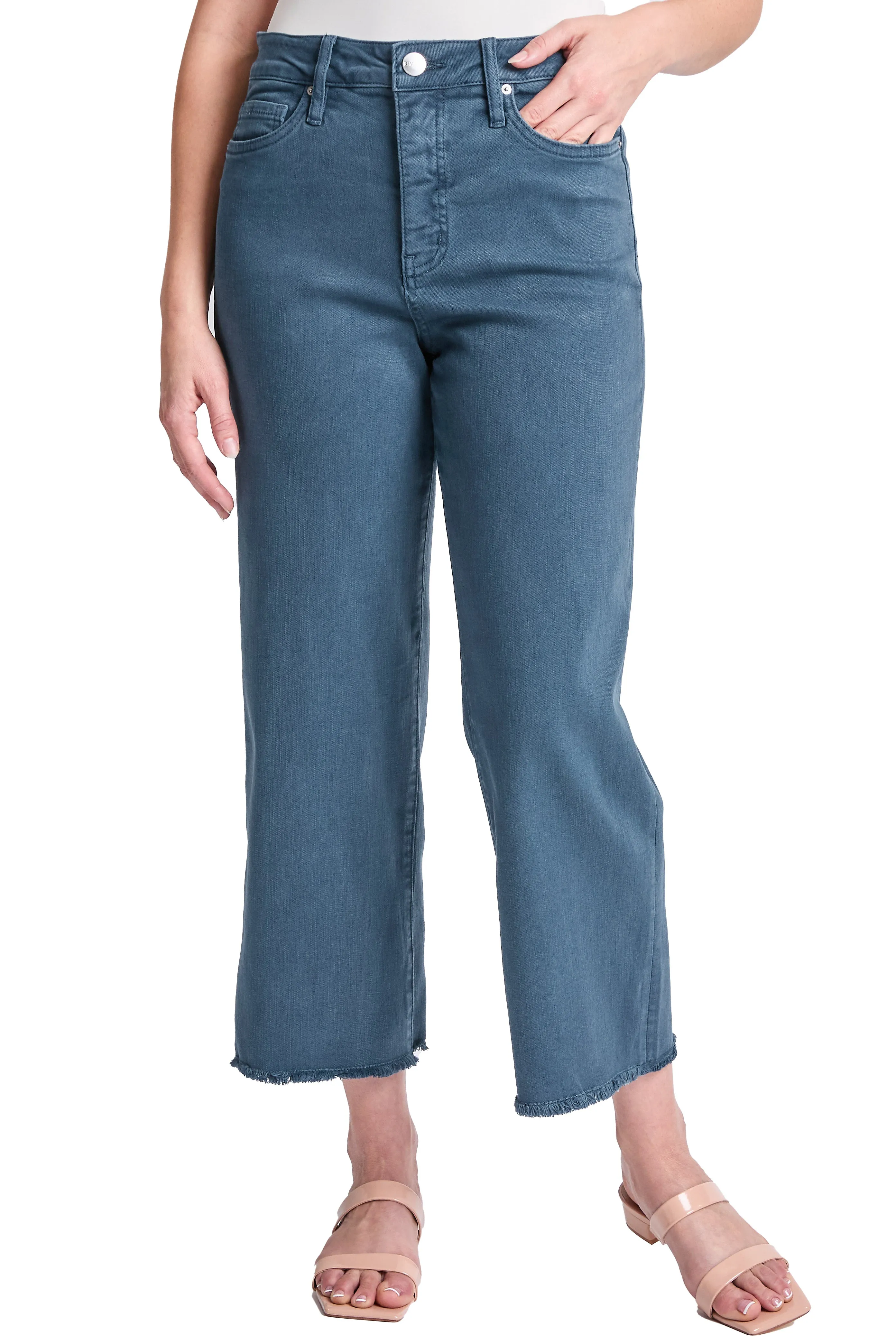 Plus Chloe High Rise Cropped Wide Leg Jeans sold by RFM Denim product image thumbnail 4