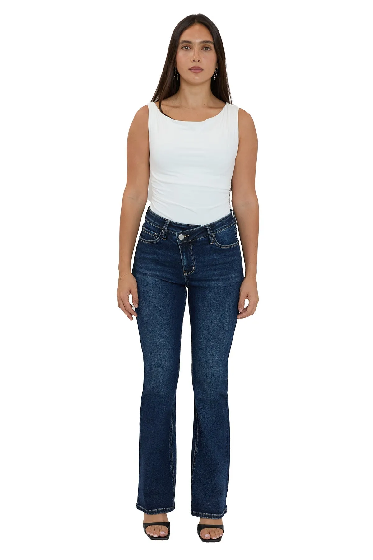 Mia High Rise Crossover Bootcut Jeans sold by RFM Denim product image thumbnail 4