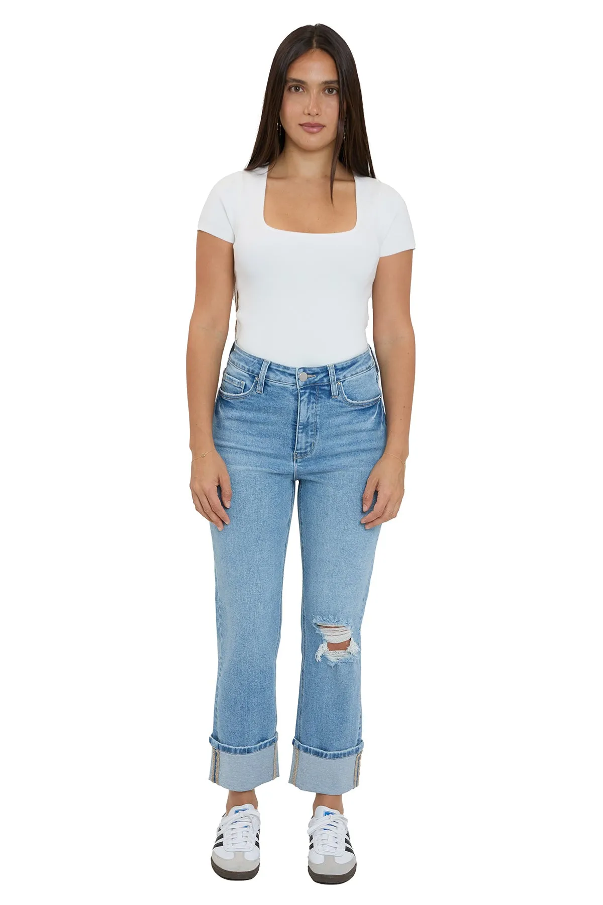 Plus Dylan Cuffed Straight Leg Jeans sold by RFM Denim product image thumbnail 4
