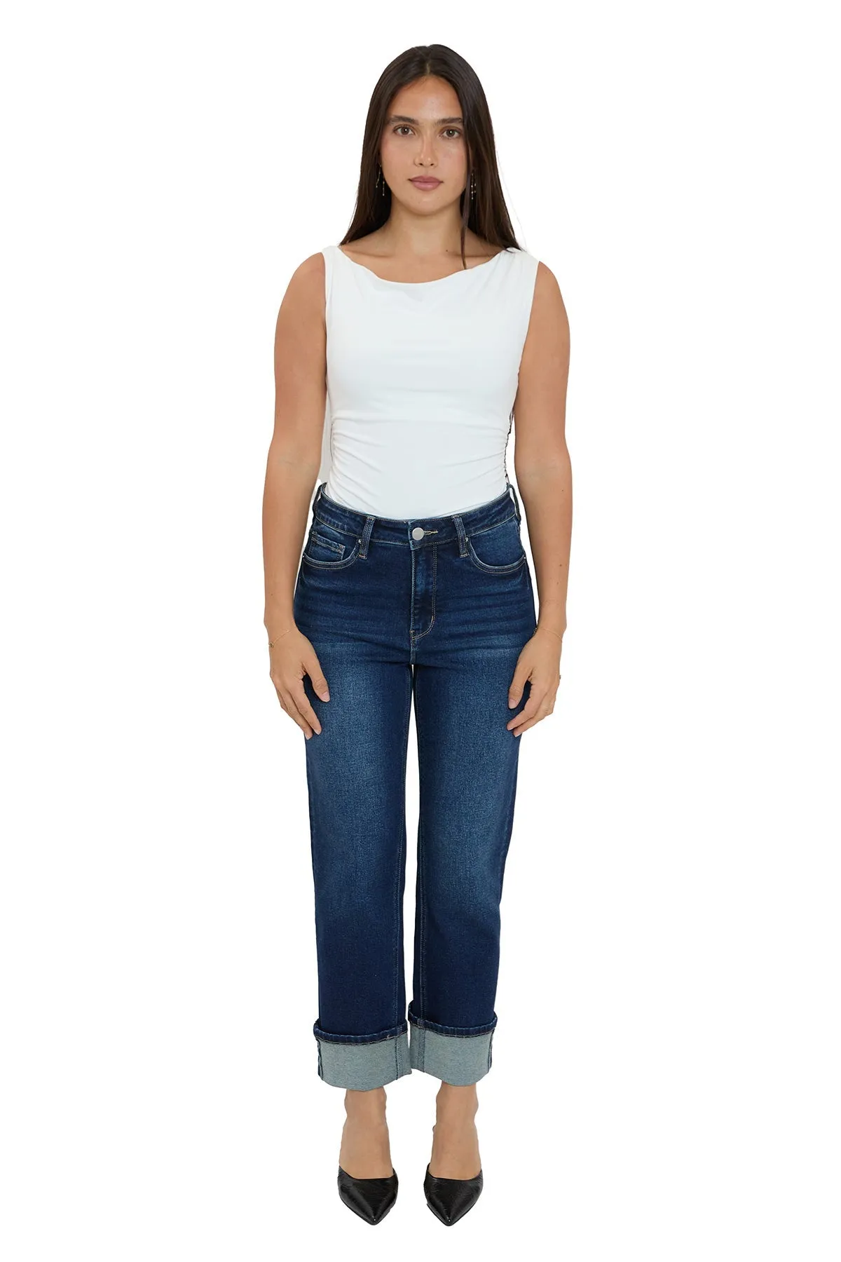 Dylan Cuffed Straight Leg Jeans sold by RFM Denim product image thumbnail 4