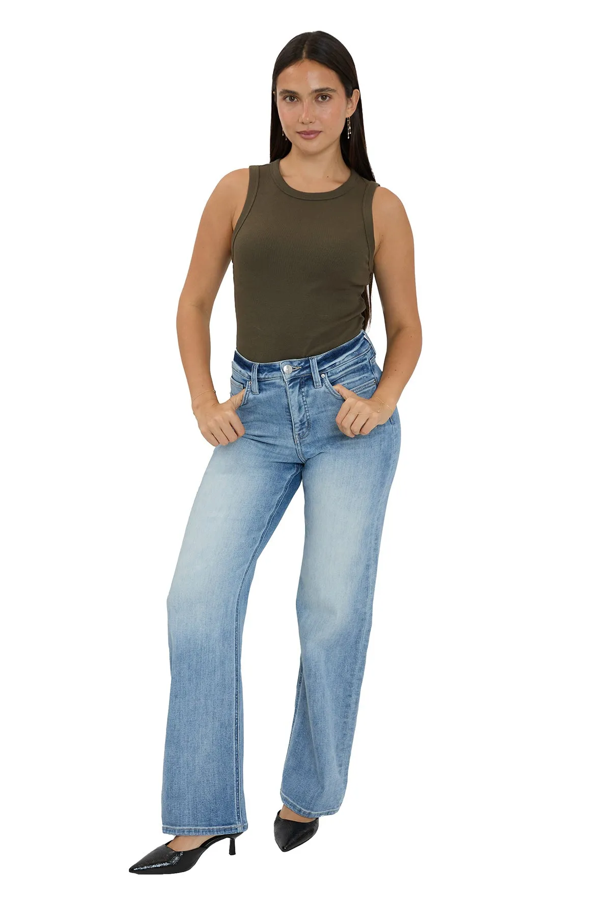 Plus Hailey High Rise Wide Leg Jeans sold by RFM Denim product image thumbnail 5