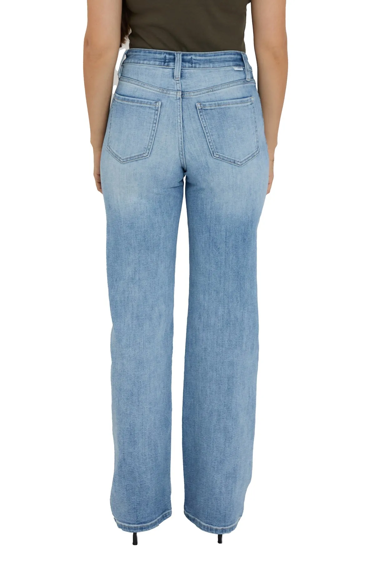 Hailey High Rise Wide Leg Jeans sold by RFM Denim product image thumbnail 3