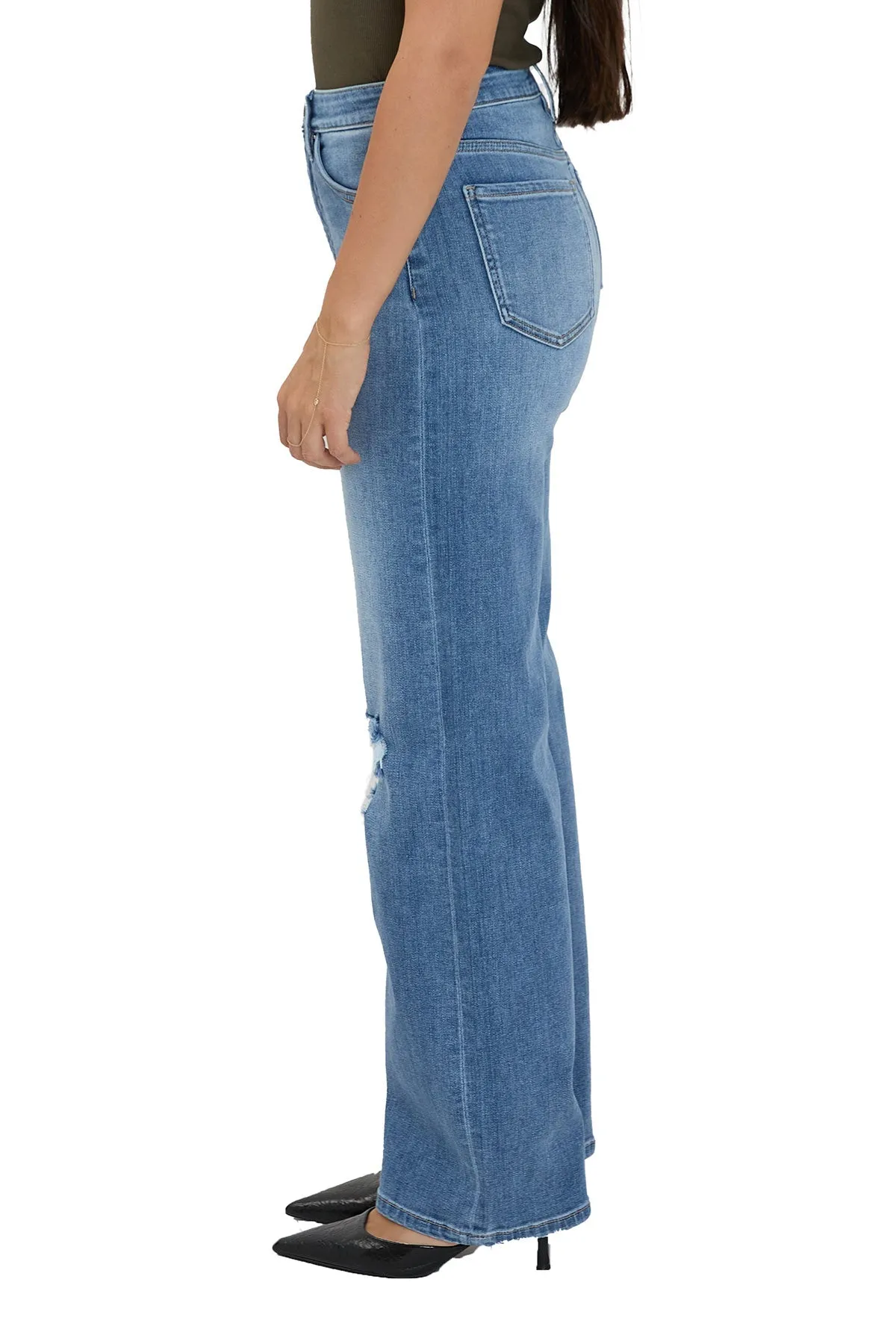Plus Hailey High Rise Wide Leg Jeans sold by RFM Denim product image thumbnail 3