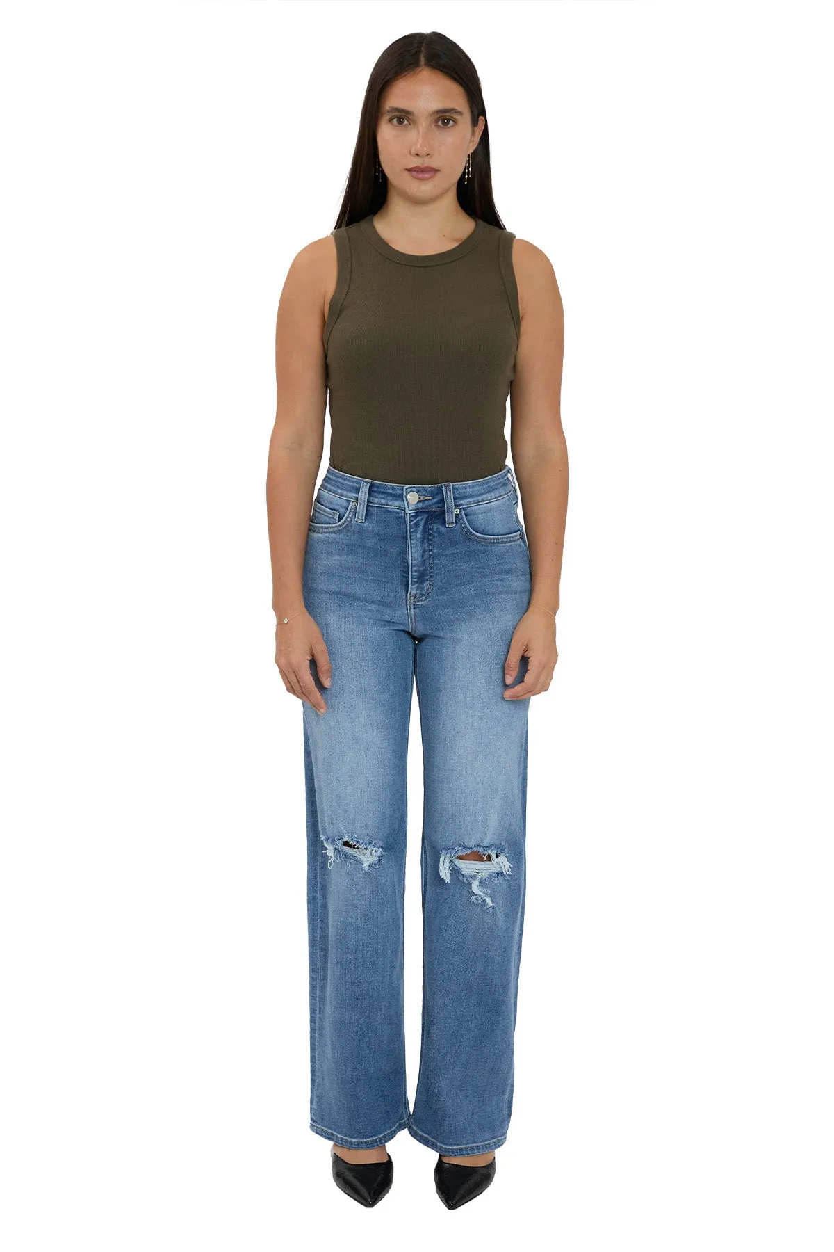 Plus Hailey High Rise Wide Leg Jeans sold by RFM Denim product image thumbnail 4