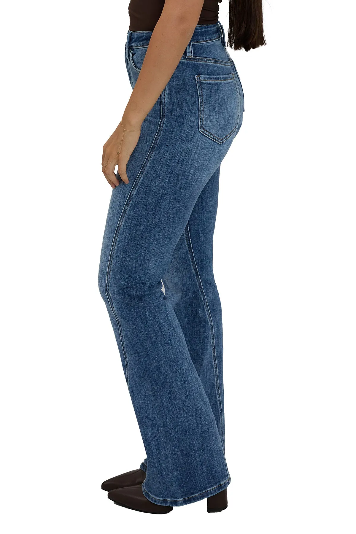 Plus Daisy High Rise Slim Angled Flare Jeans sold by RFM Denim product image thumbnail 2