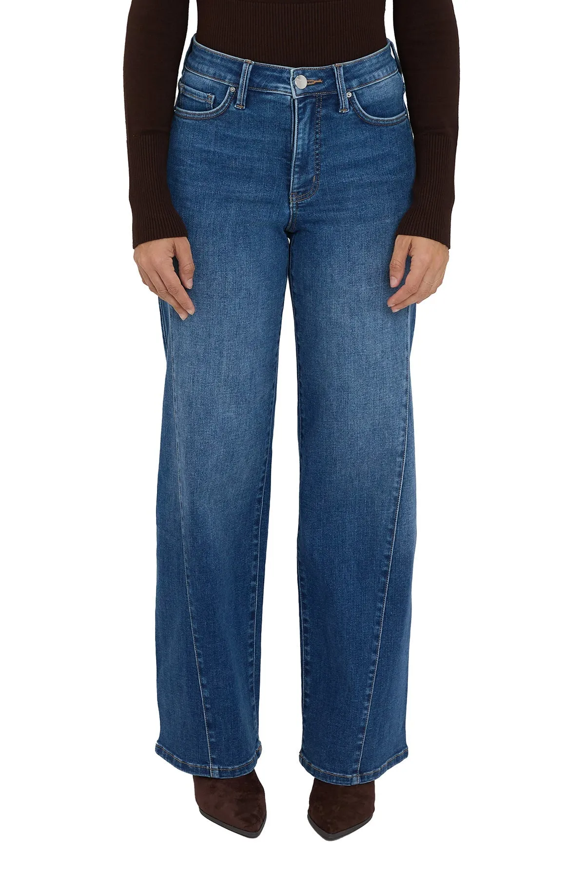 Hailey High Rise Contour Wide Leg Jeans sold by RFM Denim