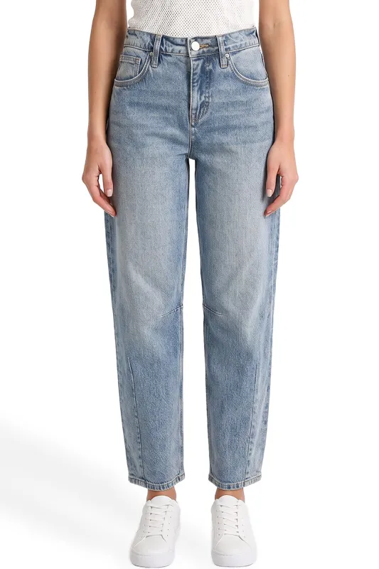 Plus High Rise Barrel Jeans - 08M made by RFM Denim