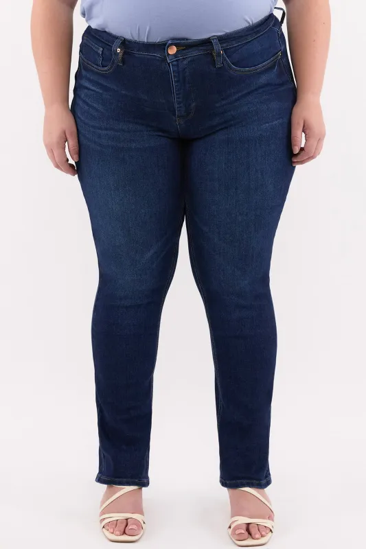 Plus Dylan High Rise Straight Leg Jeans-ZP197232 made by RFM Denim