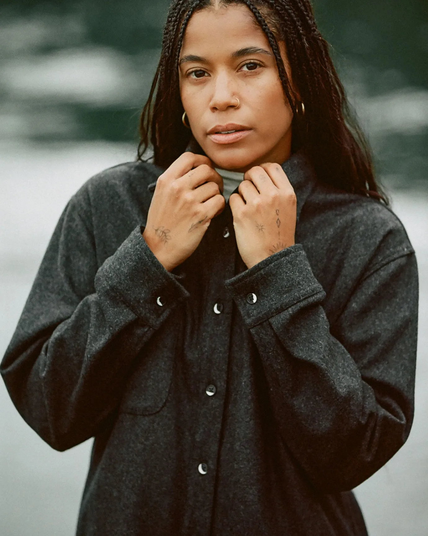 17oz Relaxed Melton Wool sold by ANIÁN product image thumbnail 2