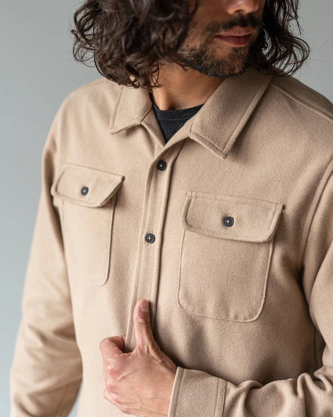 The Twill Overshirt sold by ANIÁN product image thumbnail 3