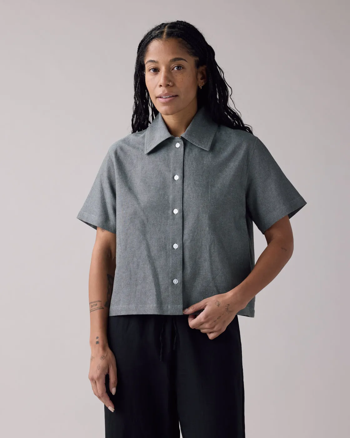 The Haro Crop Shirt sold by ANIÁN product image thumbnail 4