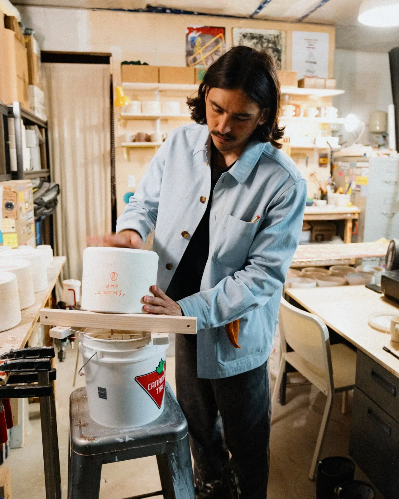 The Denim Chore Coat sold by ANIÁN product image thumbnail 3