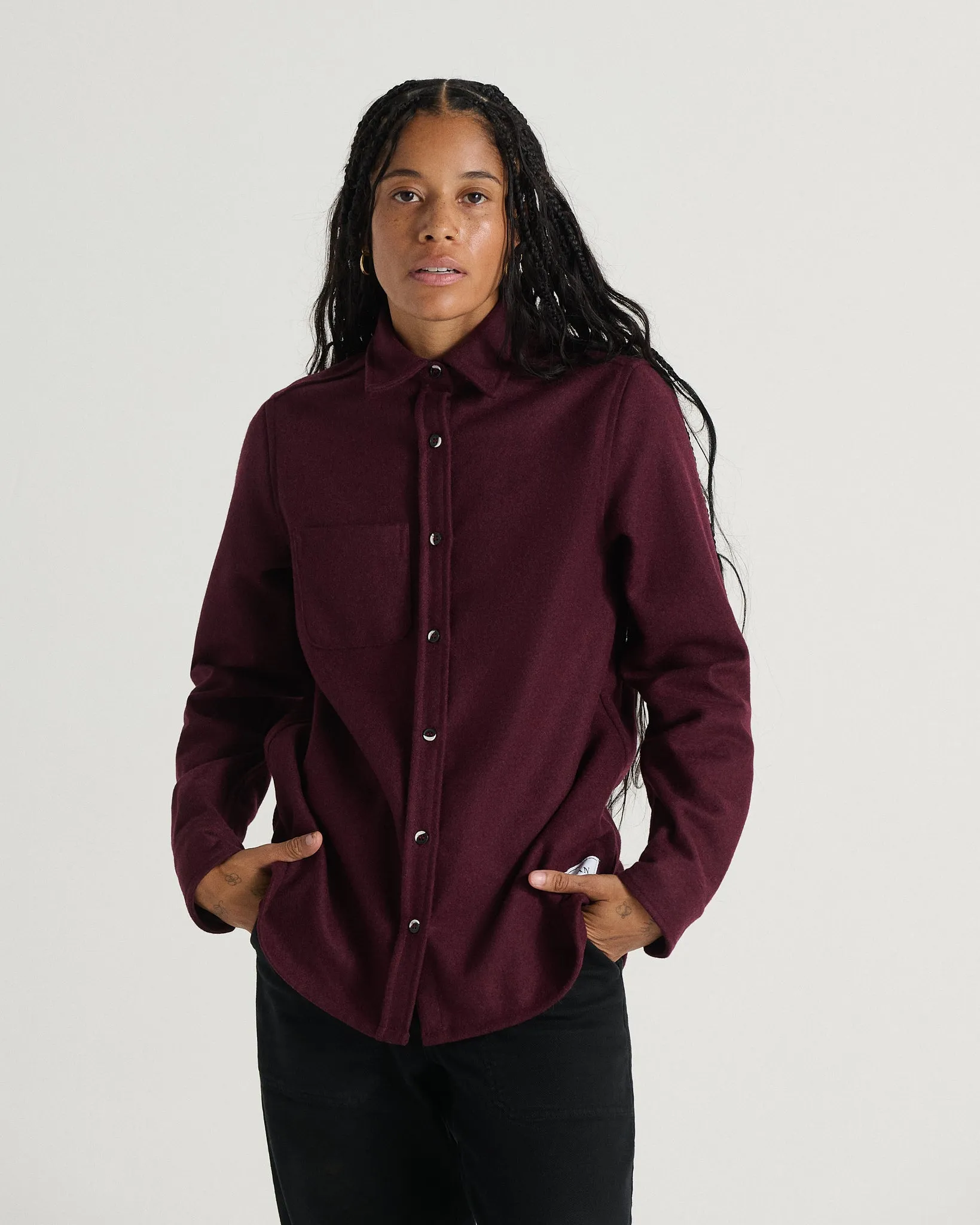 The Modern Melton Wool Shirt (600GSM) sold by ANIÁN product image thumbnail 3