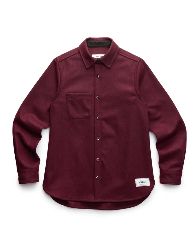 The Modern Melton Wool Shirt (600GSM) sold by ANIÁN