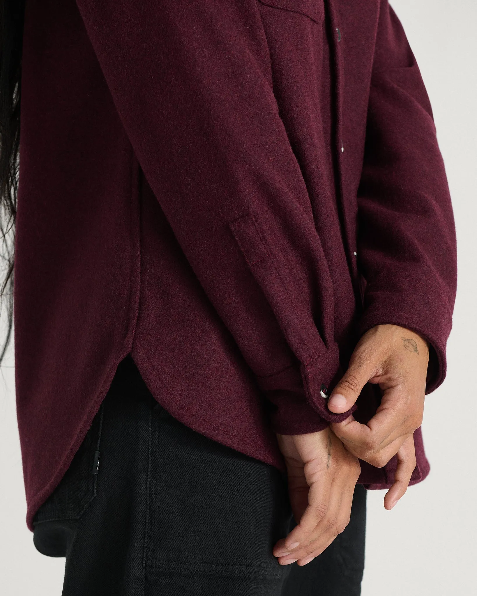 The Modern Melton Wool Shirt (600GSM) sold by ANIÁN product image thumbnail 5