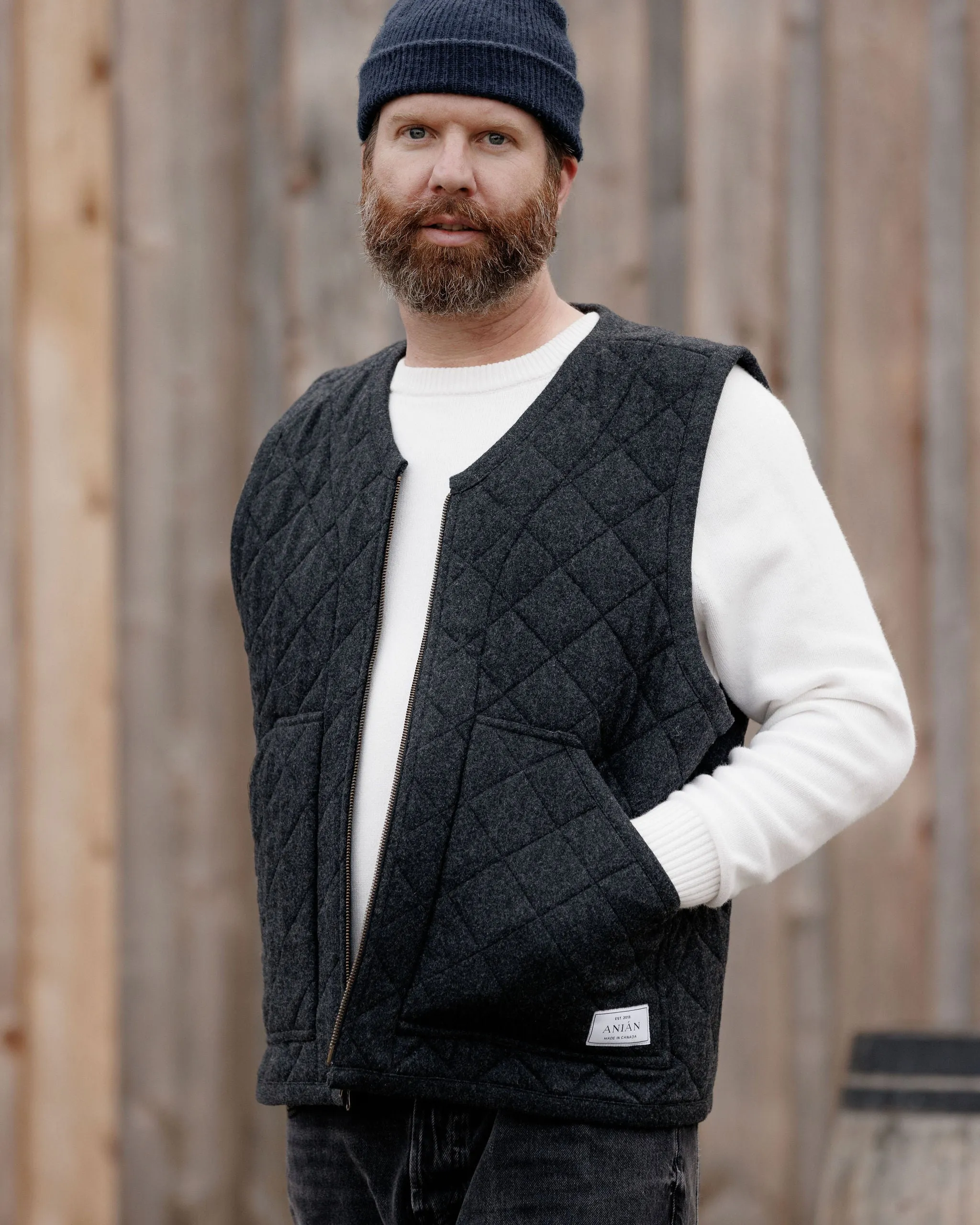 The Quilted Wool Vest (M) sold by ANIÁN product image thumbnail 3