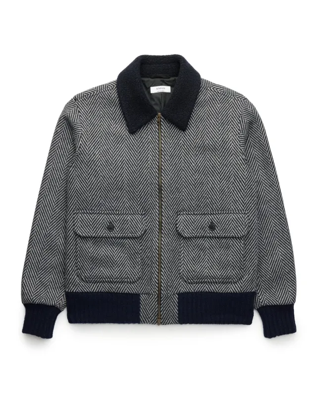 The Herringbone Flight Jacket sold by ANIÁN