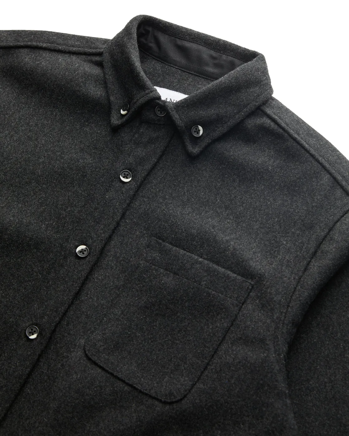 Relaxed Melton Wool Shirt (600GSM) sold by ANIÁN product image thumbnail 5